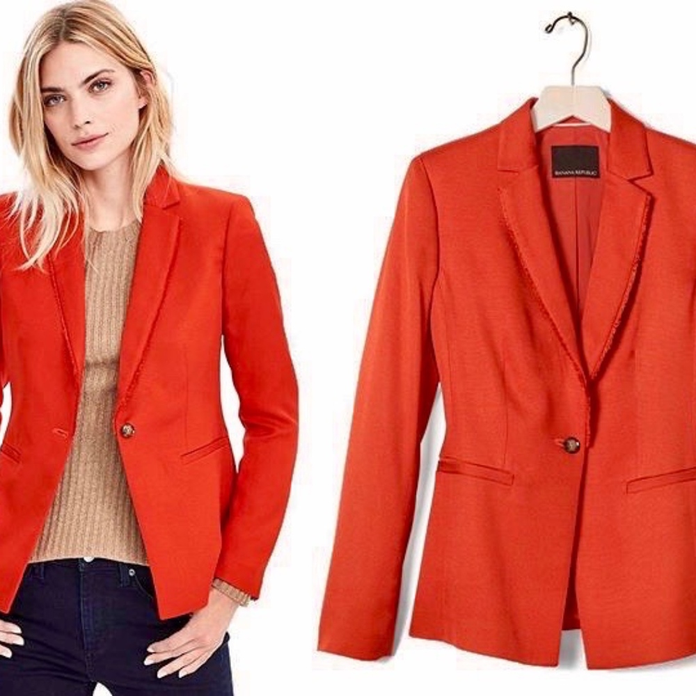 NWT Banana Republic Burnt Orange Blazer